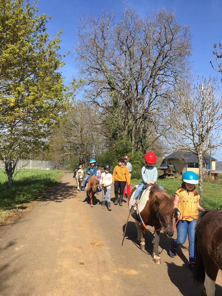 Découverte poney - Centre equestre de Najac - Jardin du ptit cheval