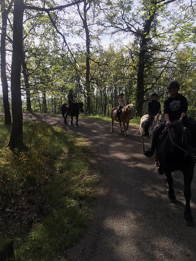 Promenade à cheval - Centre equestre de Najac - Jardin du ptit cheval