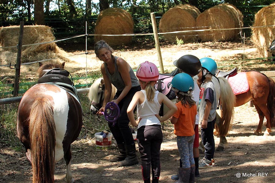 Découverte poney avec les explications d'Obéline - Centre equestre de Najac - Jardin du ptit cheval